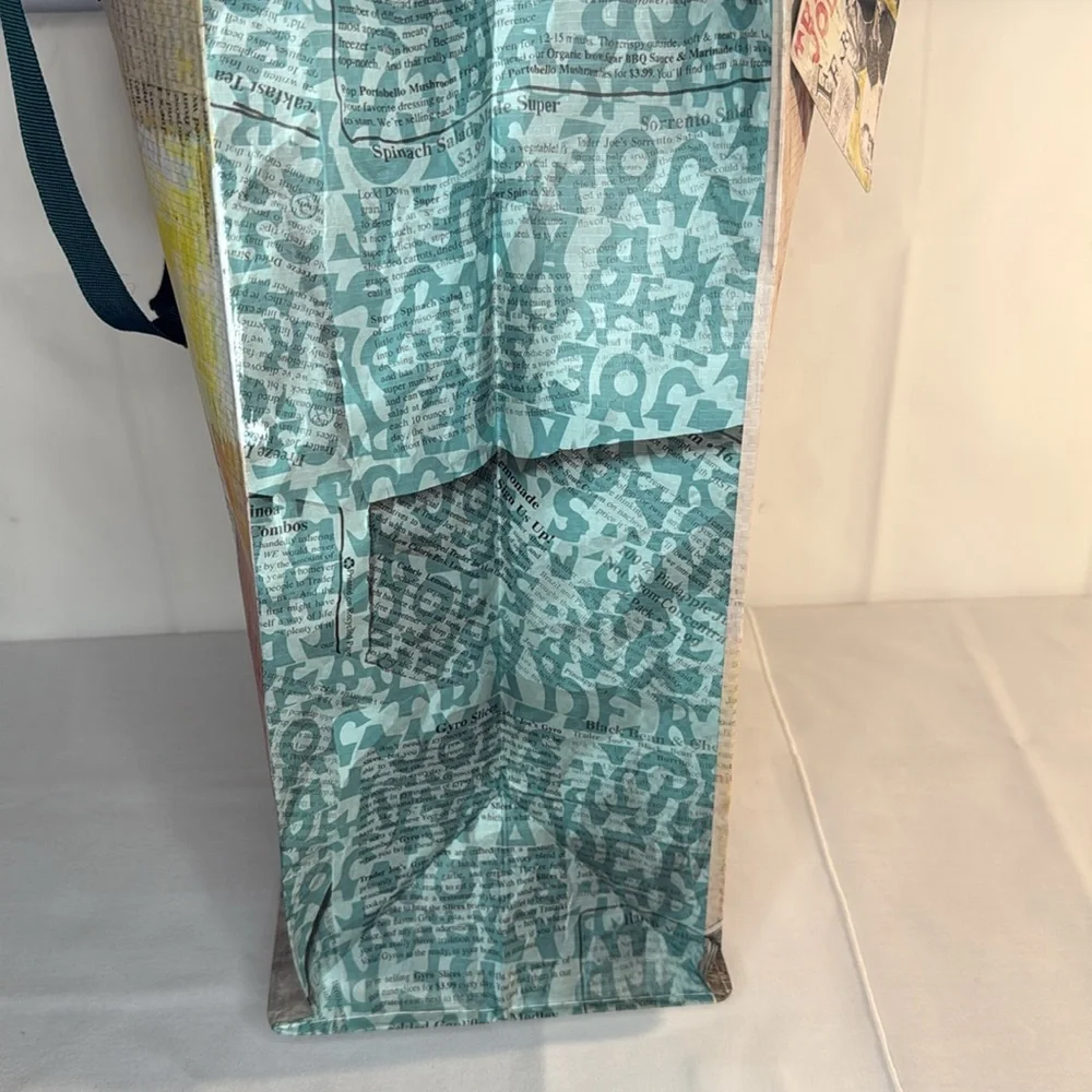 Trader Joe’s Plastic Reusable Shopping Tote Bags Collectible 6 Gallon Set of 3